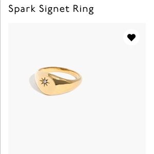 NEW Madewell Spark Signet Ring